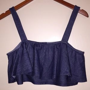 BCBGENERATION Ruffle Crop Top